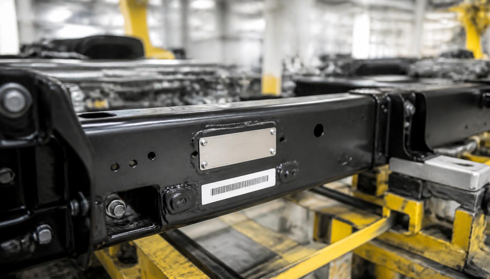 Durable ILN labels and nameplates in use in a automotive environment
